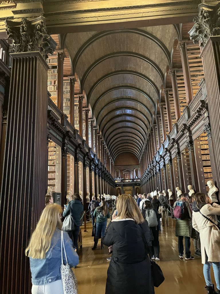 KeatonSmetana's tweet photo. Discovered the closest thing to @starwars Jedi archives at @TCDDublin. #TheOldLibrary is like stepping into a galaxy far, far away! #BookofKells #StarWars https://t.co/yahdA9OH0e