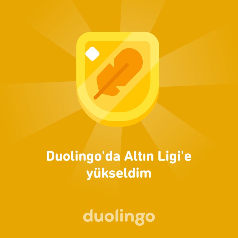 Kimsesiz Adam (@malkocoglu1071) on Twitter photo Duolingo'da Altın Ligi'e yükseldim Duolingo'da Altın Ligi'e yükseldim