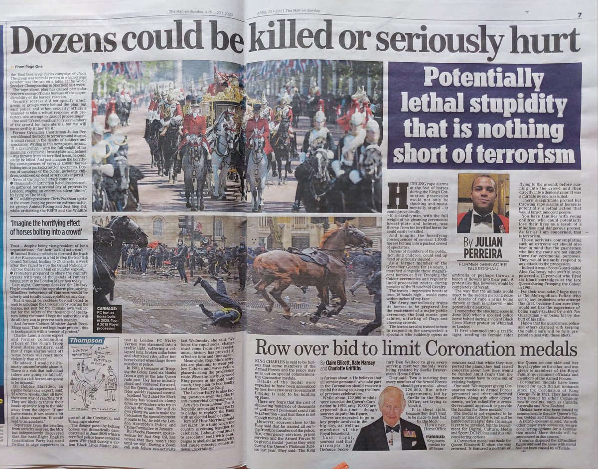 We hold a peaceful, lawful protest with zero arrests, the largest environmental protest in UK history &amp; <a href="/DailyMailUK/">Mail+</a> publish this bullshit. 

The only "lethal stupidity" comes from the government.