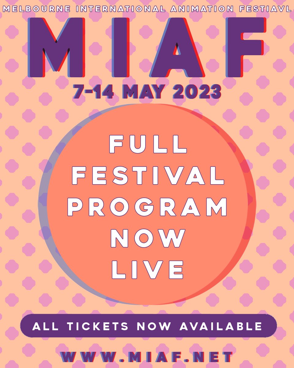 animationfest's tweet photo. Exciting news! ππ¨
Full festival program is now live and individual tickets are now available for MIAF!
https://t.co/HUbjzLqAkQ
Get your tickets now and be part of the animation magic.
#MIAF2023 #AusAnimation #MIAFAustralia #AnimatedArt #OpeningNight https://t.co/jO4sZvRUiI