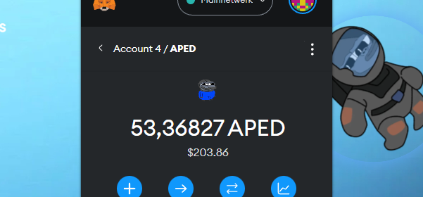 hardymaria36's tweet photo. no way this just happened? got $200 worth of $APED in their airdrop for 25k holders????

might hold $APED to see how it turns out.
🔗 https://t.co/NrTMbWF7f6 (only use their official link lots of malicious links)

 $PEPE $APED #PEPE #aped $RUG #Web3 $SUI #Ethereum $GENSLR $WOJAK https://t.co/UzKsr2IiCC