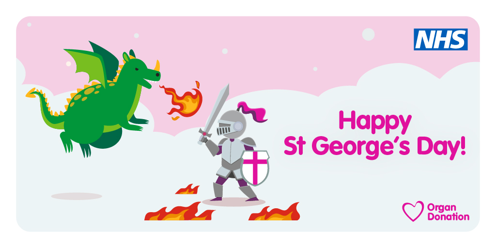 This #StGeorgesDay, we’re saying a special thank you to the 1,207 deceased donors and 742 living donors who gave the gift of life in England last year.

Because of this kindness, more than 3,600 transplants were made possible.
