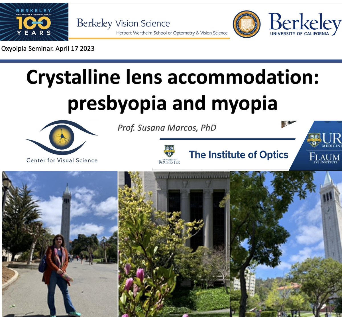 MarcoslabUr's tweet image. Thanks so much for the invitation! Always a treat to visit @UCBerkeley #BerkeleyOptometry. Glad that lecture was well received &amp;amp; thrilled to meet faculty &amp;amp; students!!