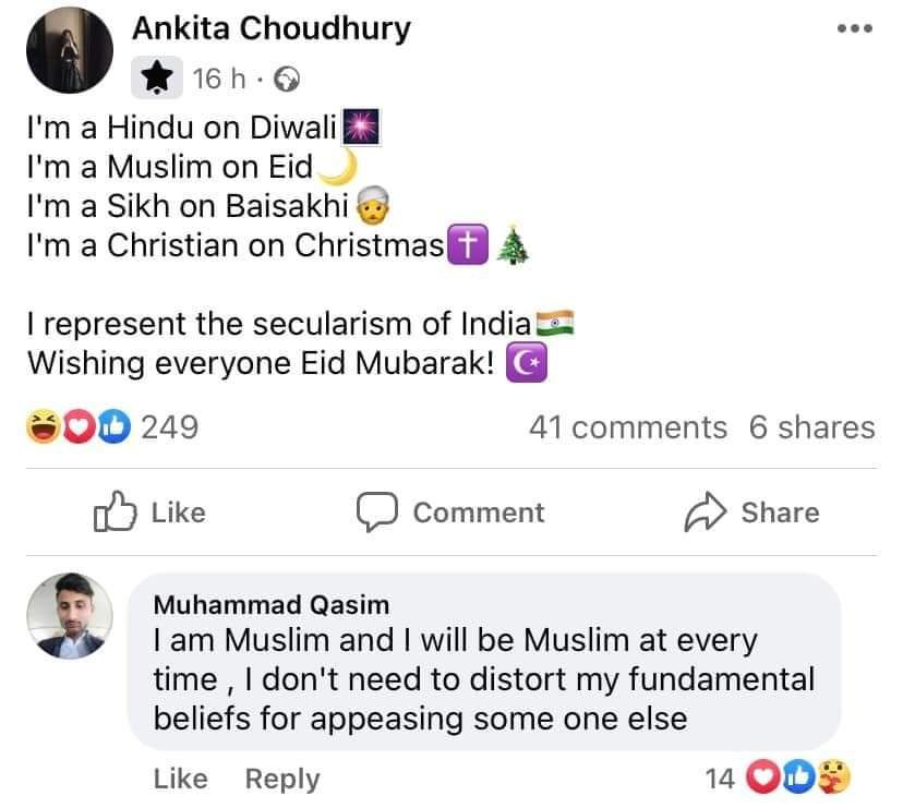 erbmjha's tweet photo. Tum secularism ke dhindora peetoge, aur wo apne dharm pe ade rahenge.

Wake up, o Hindu! https://t.co/lmNaT6cZVv