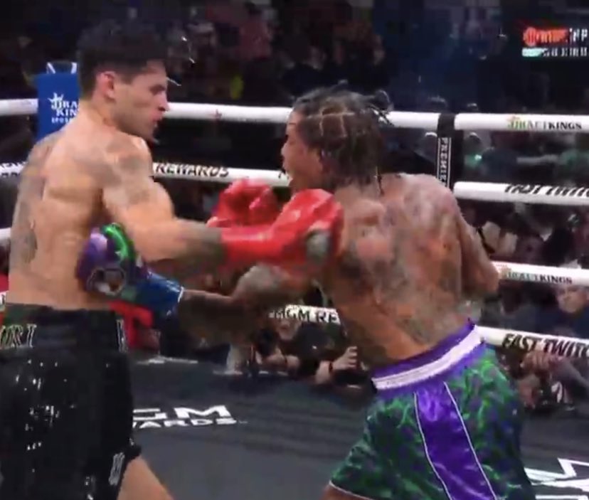 Boxingego's tweet photo. My mind is kinda warped lol but I just thought of this. The irony of the Tank-Ryan stoppage is that Ryan Garcia popularized the online “Body Shot Challenge” and Gervonta KO’d him with a BODYSHOT lol #EGO https://t.co/GvqS5u3v0R