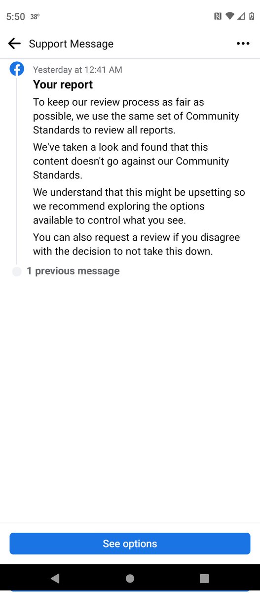 ClapOnClapOff88's tweet photo. This is what I got in response to a mass comment spree with 98 ppl tagged with ๐ฝ! And I got 30 days in fb county for telling a dude he's a j@ckass for siding with a murderer. ๐คท๐ผโโ๏ธ๐๐ฅด #facebook #facebooksupport @facebook #facebookreports #cornonfb #wtfzuckerburg https://t.co/VetCO9D3JA