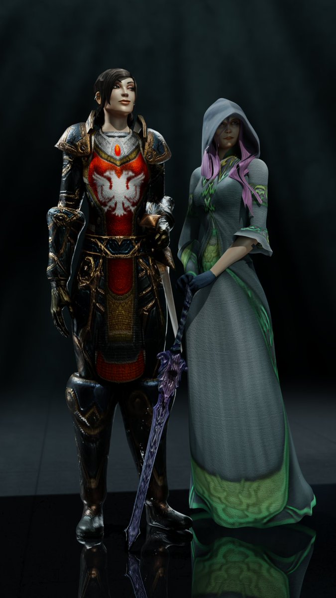 Character lineup first draft, low-key obsessed with my warrior at the moment 😳