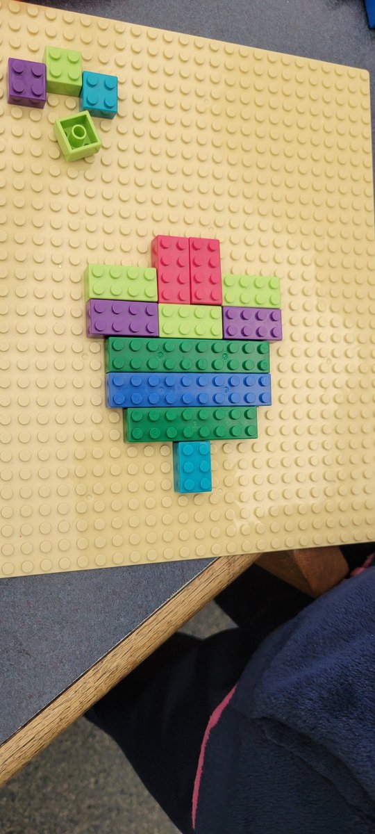 CopasSPESLibary's tweet photo. Math in the library!?! Yep, we do it all! 2nd grade read Looking for Symmetry, then made some symmetrical designs with Legos. @SpotswoodElem https://t.co/f72xhtyipy