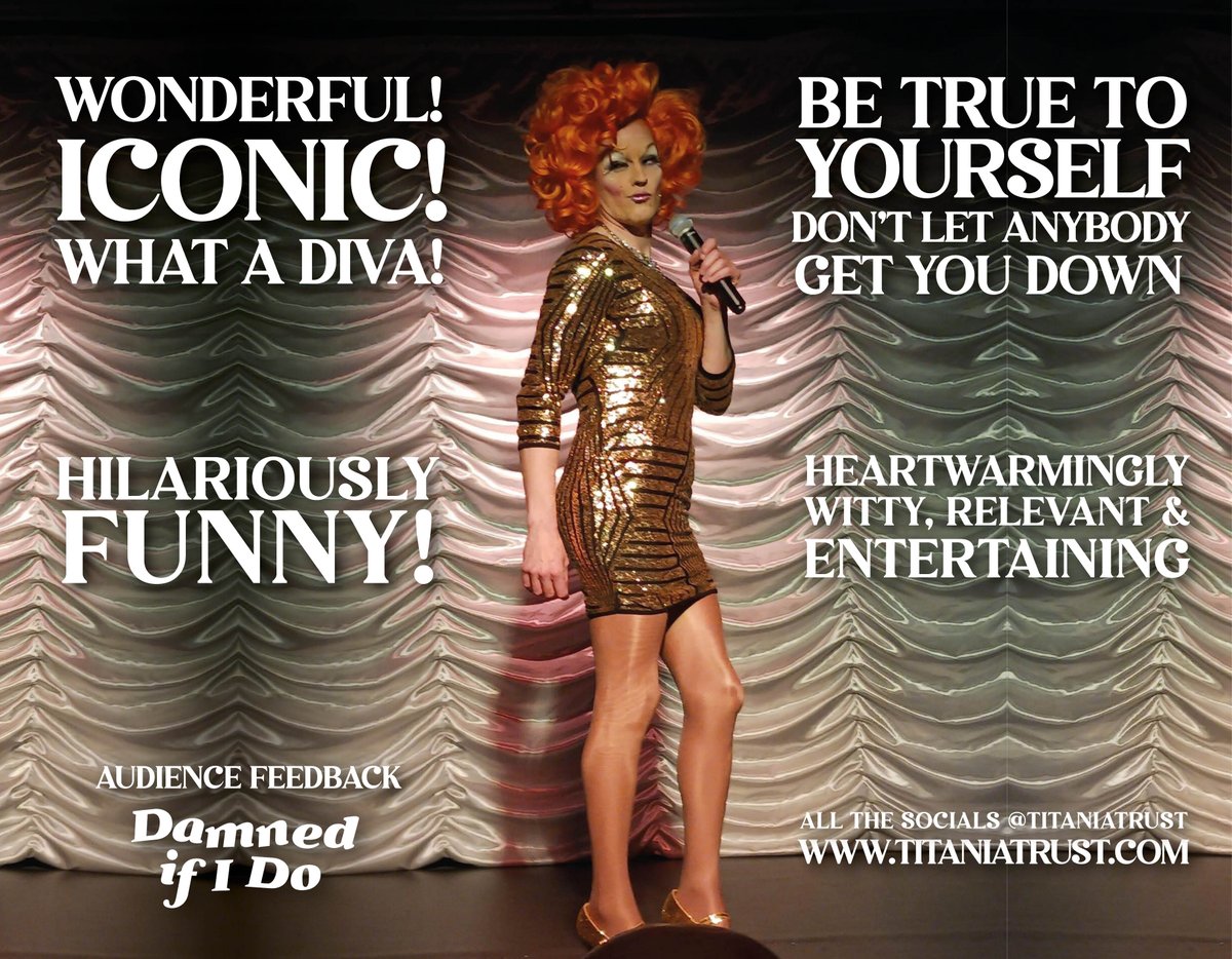 My new show Damned If I Do is receiving rave reviews! Thank you to all my endearing audiences for your support. It doesn't just shine my ego, it warms my heart too. ❤️🧡❤️
#theatre #cabaret #entertainer