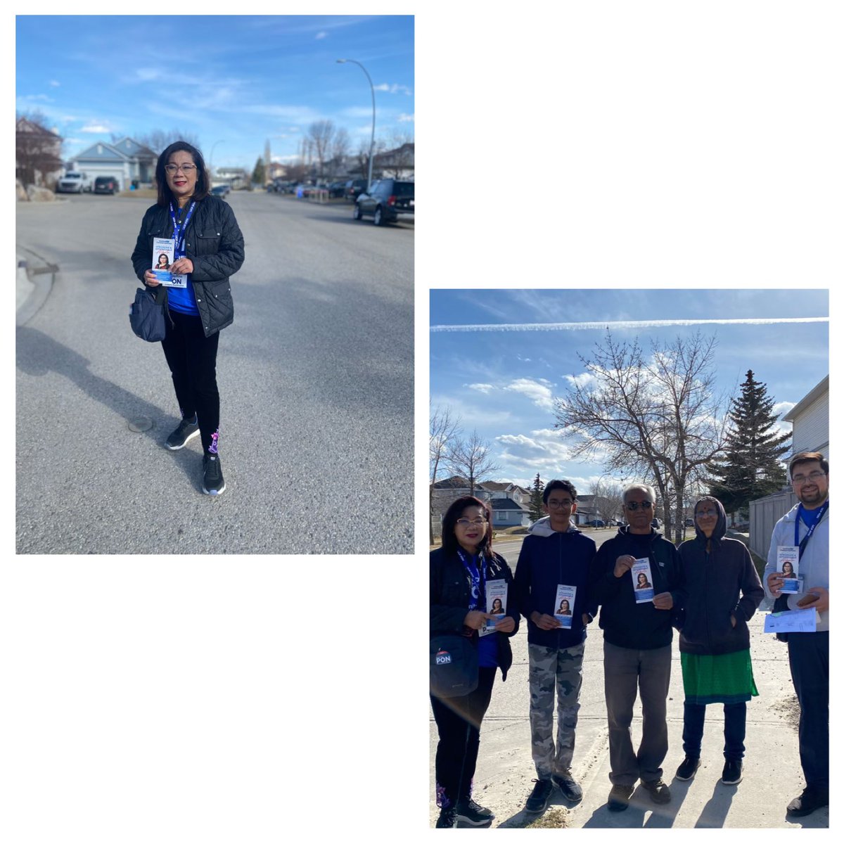 PonJosephine's tweet photo. Never stop! We went to door knocking right after my campaign office grand opening! Well received at the door and so many requests for the lawn signs! On its way to your home soon! 🏠
#ucp #yyc #calgarybeddington #yycpoli #abpoli#ableg #josephinepon #doorknocking #yycsupport https://t.co/kGJxHWeg5P