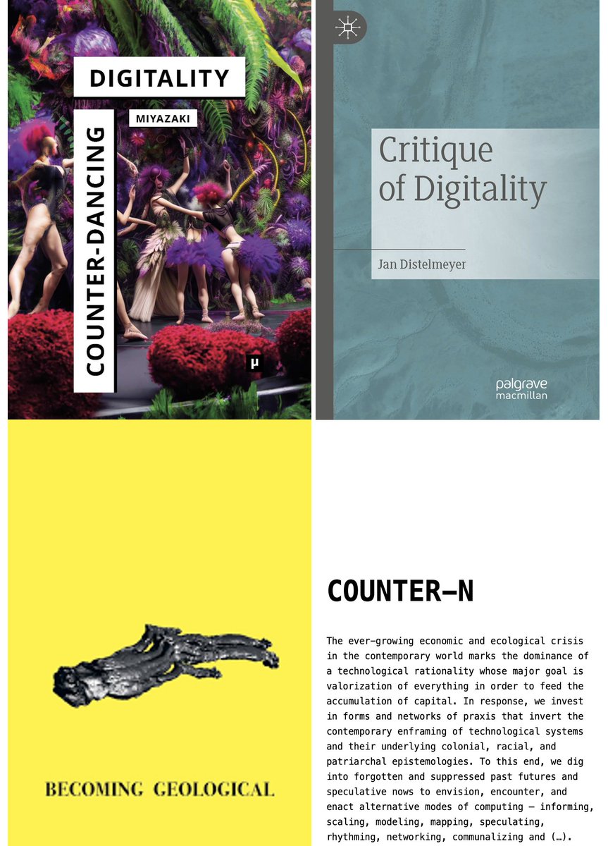Critical Data Lab (@criticaldatalab) on Twitter photo Join us on May 2nd @acudmachtneu to celebrate four recent publications: Counter-Dancing Digitality by <a href="/algorhythmics/">Shintaro Miyazaki</a>, Critique of Digitality by Jan Distelmeyer, COUNTER-N by Özgün Eylül İşcen & <a href="/algorhythmics/">Shintaro Miyazaki</a> and Becoming Geological by <a href="/micro_research/">martin howse</a>: acudmachtneu.de/events/1963/co… Join us on May 2nd @acudmachtneu to celebrate four recent publications: Counter-Dancing Digitality by <a href="/algorhythmics/">Shintaro Miyazaki</a>, Critique of Digitality by Jan Distelmeyer, COUNTER-N by Özgün Eylül İşcen & <a href="/algorhythmics/">Shintaro Miyazaki</a> and Becoming Geological by <a href="/micro_research/">martin howse</a>: acudmachtneu.de/events/1963/co…