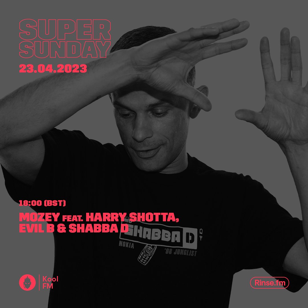 koolfmofficial's tweet photo. LIVE: it's #Mozey feat. @harryshotta, #EvilB, @shabbadan on https://t.co/D0a04hk9aq + 106.8FM
#RinseFM #KoolFM #SuperSunday https://t.co/s15JX4GsN9