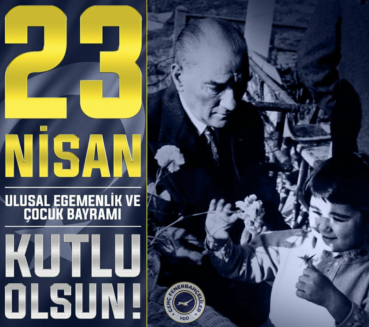 23 Nisan Ulusal Egemenlik ve Çocuk Bayramı kutlu olsun.