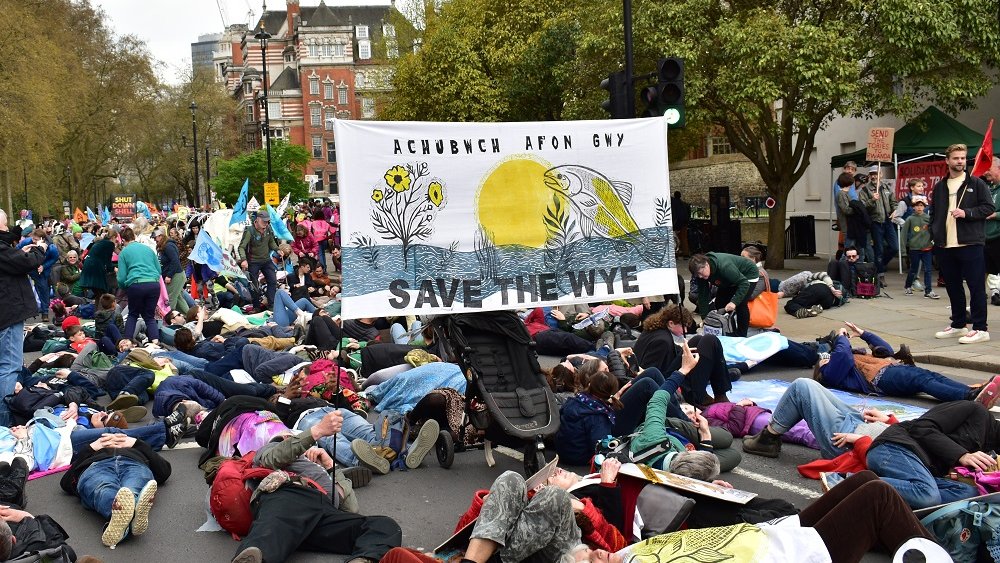 It’s LIFE or DEATH for the river Wye. That is why we joined 60,000 other earth protectors for #TheBigOne in London yesterday. 
It’s extinction or rebellion.
#unitetosurvive 
#nonaturenofuture 
#savethewye