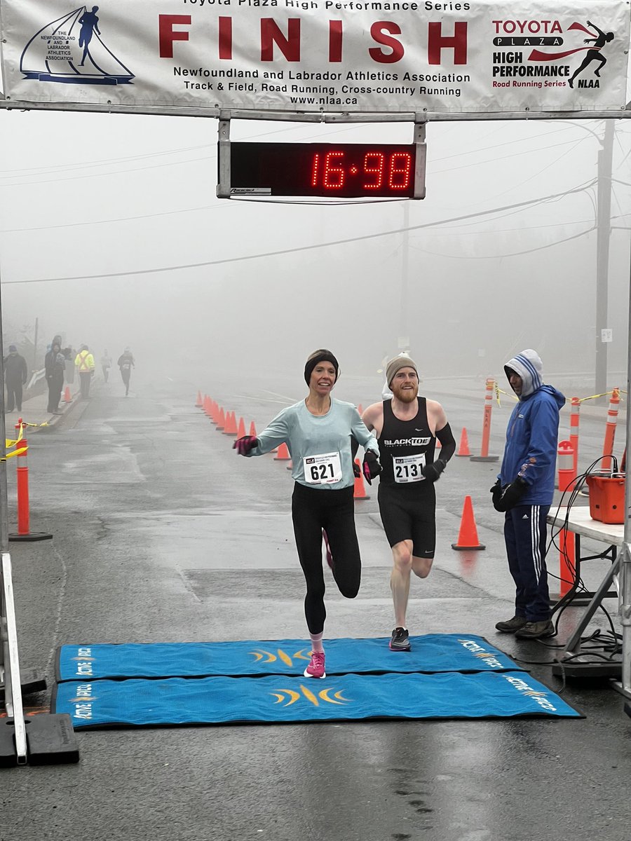 NLAthletics's tweet photo. #Congratulations James Power and @katebazeley winners of the Boston Pizza Flat Out 5k #BPFlatOut #TPHPS #ToyotaSeries @ANERunningClub https://t.co/Fjlvb8IQTl