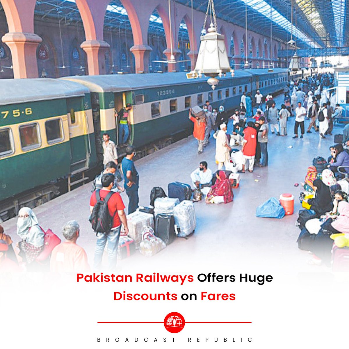 Pakistan Railways has announced a generous 33% discount on all train classes for passengers traveling during the Eid-ul-Fitr holidays, until April 25th. 

#Pakistan #PakistanRailwayStation #EidMubarak #EidDiscount