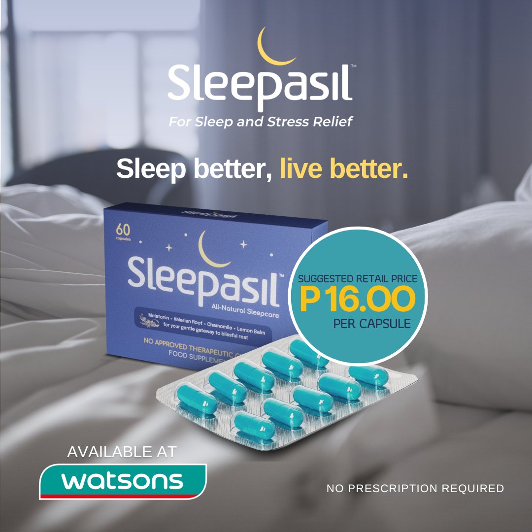 Sleepasil's tweet photo. Ready na ba for a new week? Don't forget to get some enough sleep tonight! Sleep better, live better para sa the #BestYou. Laban! 😴🥰

Available in every Watsons nationwide. SRP P16.00 per capsule.

SHOP SLEEPASIL NOW: https://t.co/f2GjteW1jL https://t.co/9x7onI0hAD
