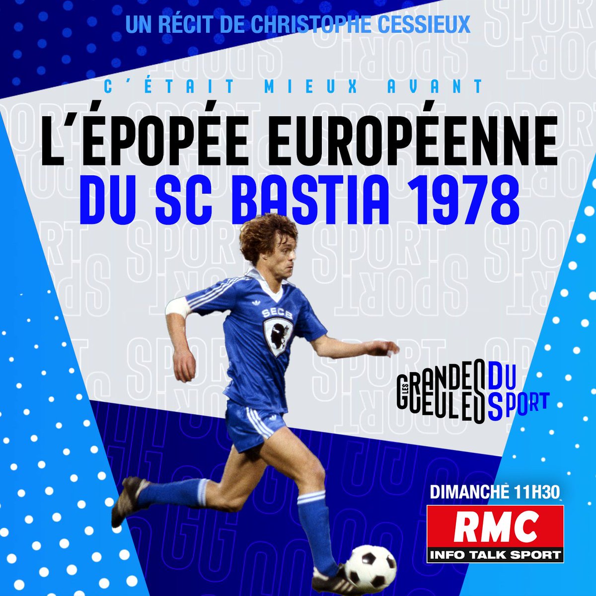 GGsportRMC's tweet photo. 🎙 𝑳𝒆𝒔 𝑮𝑮 𝒄'𝒆́𝒕𝒂𝒊𝒕 𝒎𝒊𝒆𝒖𝒙 𝒂𝒗𝒂𝒏𝒕 

@ccessieux06 prend sa plus belle plume pour vous conter l'épopée européenne du @SCBastia en 1978, qui se conclura sur une finale perdue face au PSV en Coupe de l'UEFA ► https://t.co/kag3bxzcf6 https://t.co/TPd8qcdbHn