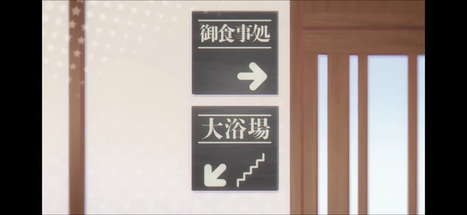 瀧見舘の中の案内表示 