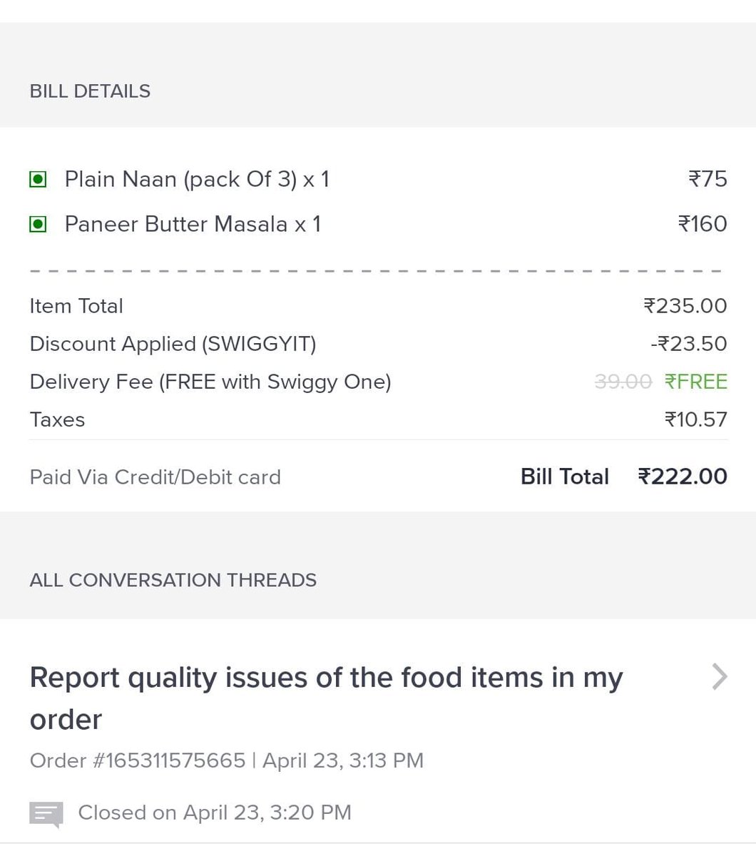 adityasjtt's tweet photo. Hi Swiggy @Swiggy @SwiggyCares,

Issue: I am a Pure vegetarian and I ate a non-veg dish unknowingly.👎

Explanation Thread: I am a Swiggy One user and I use Swiggy app often for ordering food and Instamart. I am a Telugu person and Pure vegetarian residing currently in Hyderabad. https://t.co/H42cBYahJL