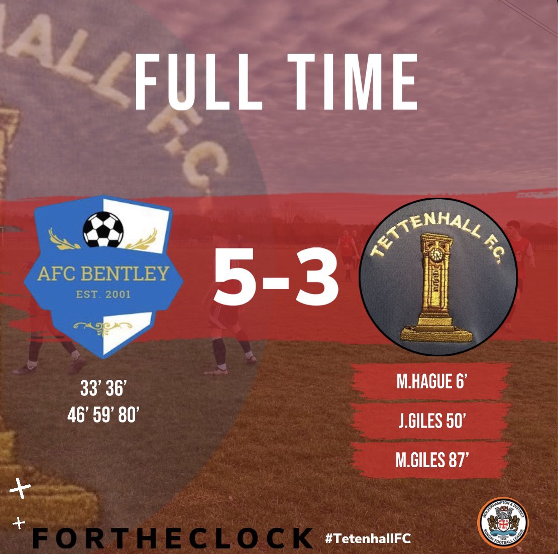 tettenhallfc's tweet photo. FT |  #BEN 5-3 #TFC 

Our 22/23 league campaign ends in defeat. Looking to take the positives into the Vin Boden Cup final. 

#BENTFC https://t.co/s3WIb8MS3l