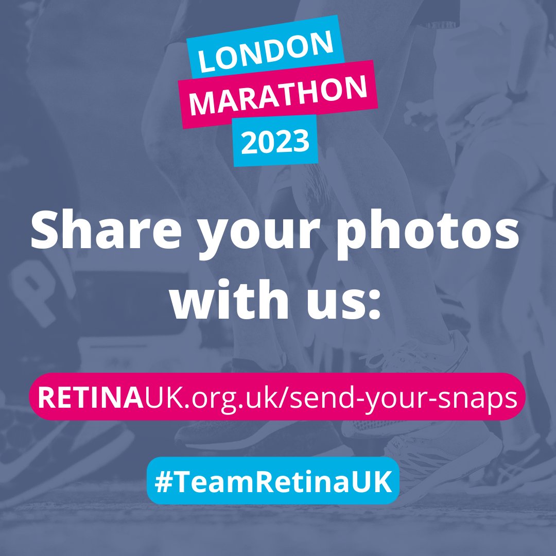 Supporting someone at the marathon today?

Share your snaps with us! Scan or visit the link to share, or tag us! #teamretinauk