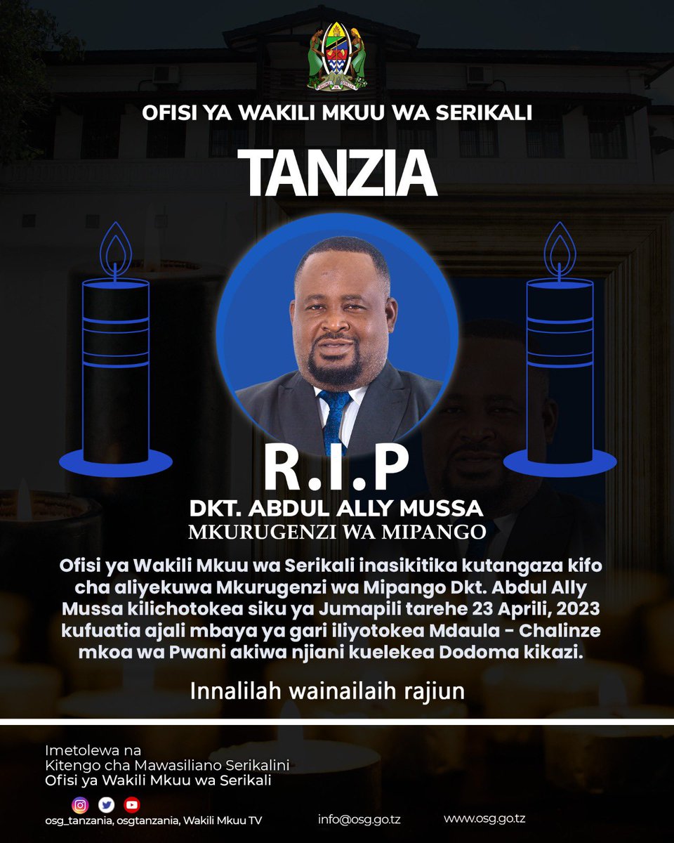 BLuhende's tweet photo. Rest in Power Dr. Mussa https://t.co/LLuZdgOAm0