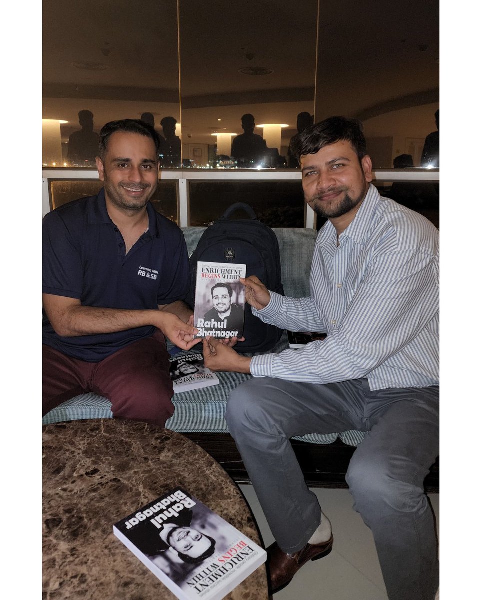 RuchirGupta4's tweet photo. "Just got my hands on a copy of Rahul Bhatnagar's book, personally signed by the author! I can't wait to start reading this insightful work and share my thoughts with you all. A big thank you to @RahulBhatnagar for this amazing gift! #booklover #authorsignedcopy #rahulbhatnagar https://t.co/XGqVcdcbXm
