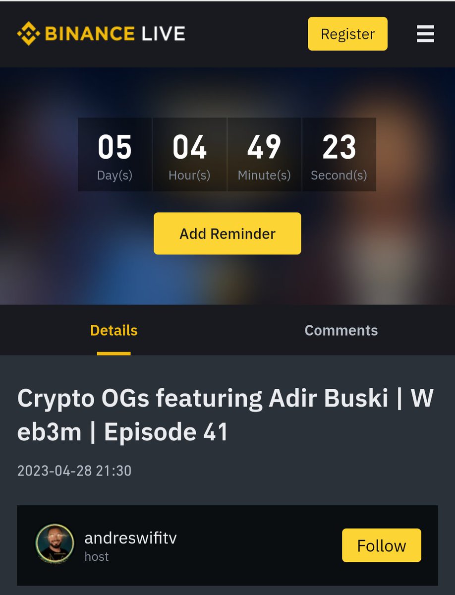 _WEB3M_'s tweet photo. Get ready for an EPIC episode of #Crypto OGs podcast, sponsored by #Binance   , featuring our visionary founder, Adir!🎙️🔥 Tune in on April 28th at 4pm UTC ⏳🕟

#blockchain #Web3 https://t.co/peU91Umr1P
