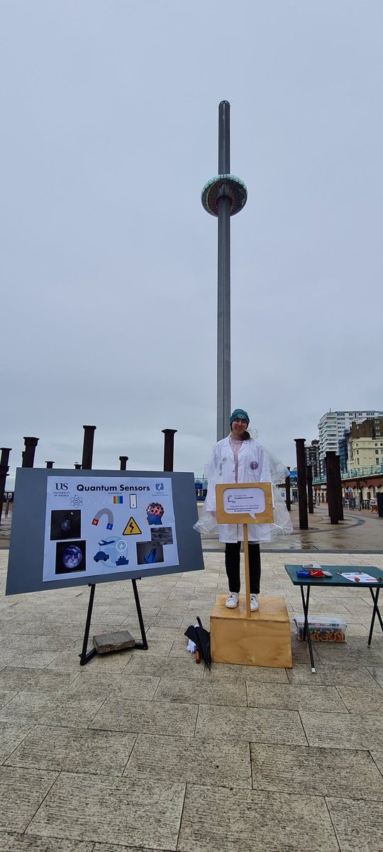 What a setting for a talk about #quantum sensors from <a href="/qsd_sussex/">QSD Sussex</a> <a href="/PhysicsAtSussex/">Physics at Sussex</a> researcher <a href="/NBierrum/">Tash Bierrum</a> #WomenInSTEM #SoapboxScienceBN