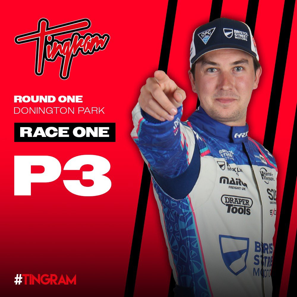 Tomingram80's tweet photo. #RACEONE Result 🏁🏆 #TeamTingram #DoningtonPark #BTCC @Excelr8M @BristolStMotors https://t.co/lvjKtdjS3l