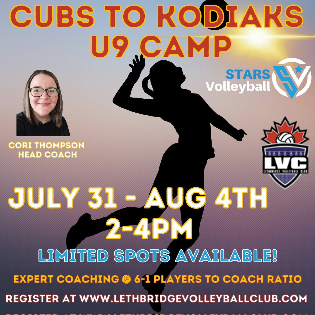 stars_vball's tweet photo. Our U9  Cubs to Kodiaks Camp will be head coached by Cori Thompson.

You can register for the camp at our website: https://t.co/pBJhucK5rT 

SPOTS ARE LIMITED! Register now to avoid disappointment.

#volleyball  #summer #camp #summercamp #fun https://t.co/XaVpML0AO5