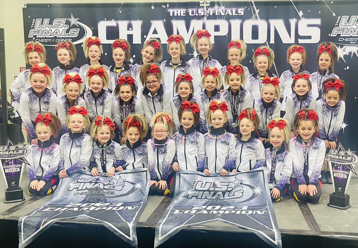 Ashley_Hammond9's tweet photo. Halle and her 2 Cheer U teams brought home the hardware! TWO US Finals Champs in Louisville! #CheerU #ChampsX2 #USFinalsLouisville #Unstoppable #ProudMom https://t.co/RydtQwbUui