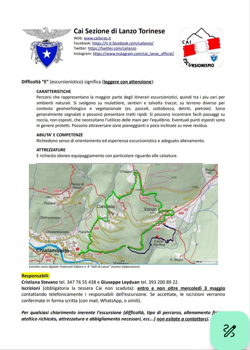 cailanzo's tweet photo. 📌Domenica 7 maggio 2023: anello #escursionistico  #sentiero n.325 - 325B  Val Grande di Lanzo in compagnia del forestale Marco Manzone conoscitore dei boschi e dei paesaggi del piano montano.

#VallidiLanzo #AlpiGraie #Escursionismo #SentieriVallidiLanzo

Locandina 👇 https://t.co/W5yfEwVdGs