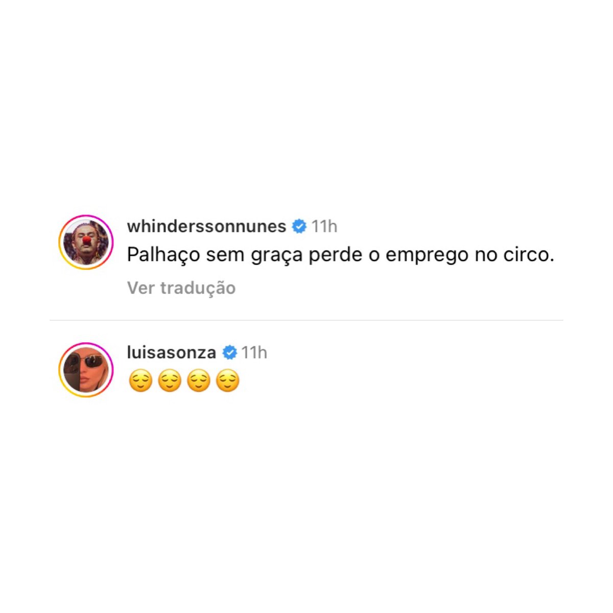choquei's tweet photo. 🚨FAMOSOS: Luísa Sonza comenta em post que Whindersson anuncia sua vitória na luta contra o polonês Filipek. https://t.co/soXMhGptYo
