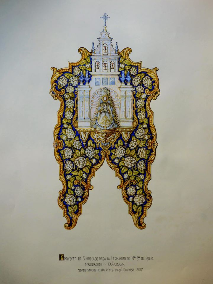 jsanchezdlreyes's tweet photo. Hoy se ha bendecido el simpecado de la Hdad. del Rocío de Montoro (Córdoba) proyecto que realicé en 2017, bordado por Perez Artés en Córdoba, con imaginería de Encarnación Hurtado y orfebreria de Marmolejo https://t.co/jkPG9CGWxB