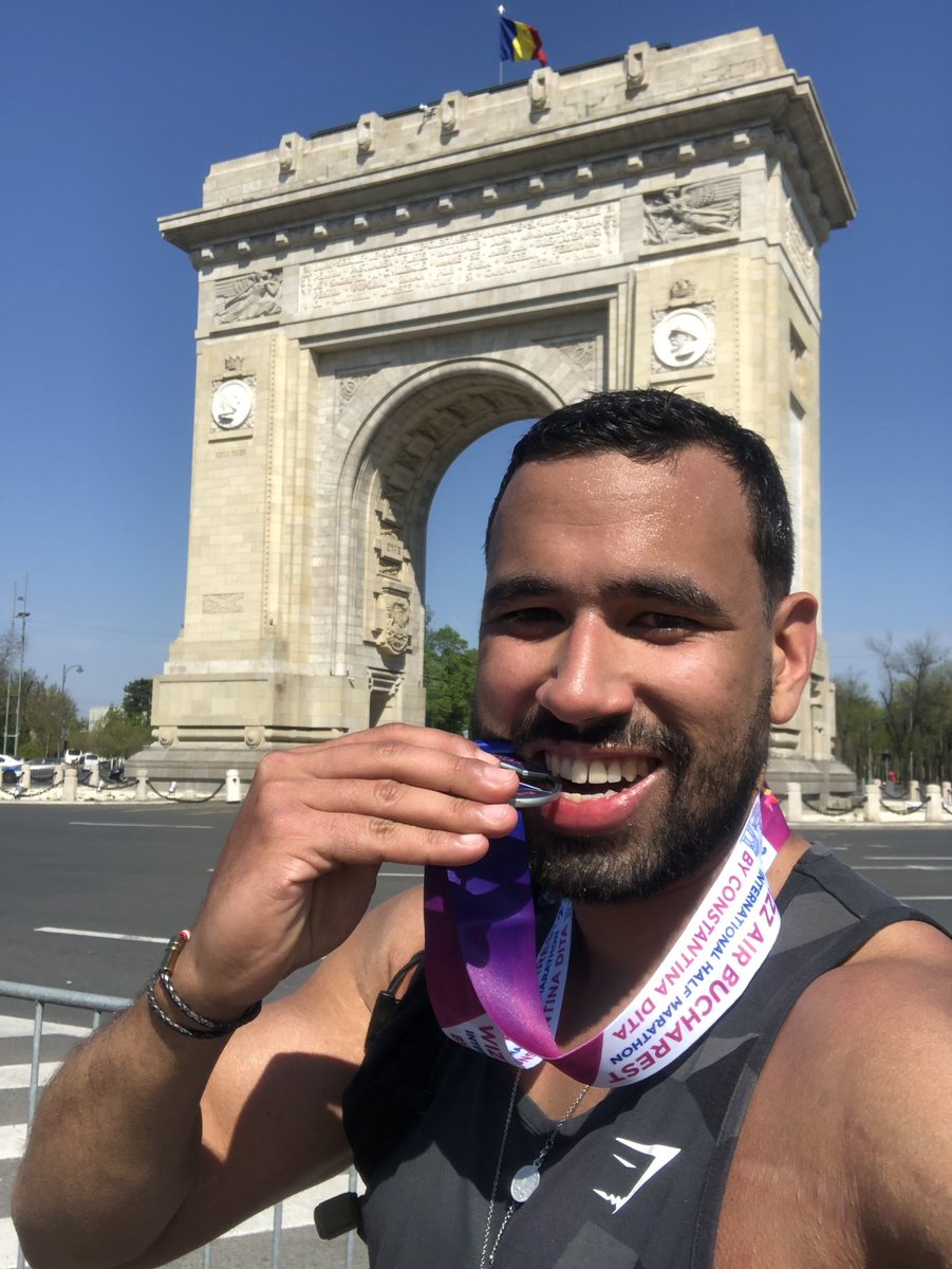JimMadera's tweet photo. [ Today I ran one of the most beautiful courses in the Bucharest #halfmarathon 🇷🇴, not happy with the outcome, but I really enjoyed the race 
- Time: 1 hour 53 min 
- Distance: 21.097km
- 🇫🇷🇪🇸🇸🇪🇳🇱🇮🇹🇷🇴 ——> next capital ¿?

 Now some time off to recover]

Letss goo🚀 https://t.co/yoQ8Hes6L9