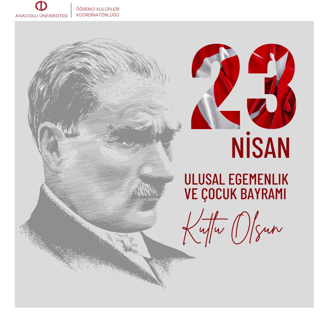 "Küçük hanımlar, küçük beyler! Sizler hepiniz geleceğin bir gülü, yıldızı ve ikbal ışığısınız. Memleketi asıl ışığa boğacak olan sizsiniz.”

23 Nisan Ulusal Egemenlik ve Çocuk Bayramımız kutlu olsun! 🇹🇷

#auogrencikulüp
#23Nisancocukbayramı
