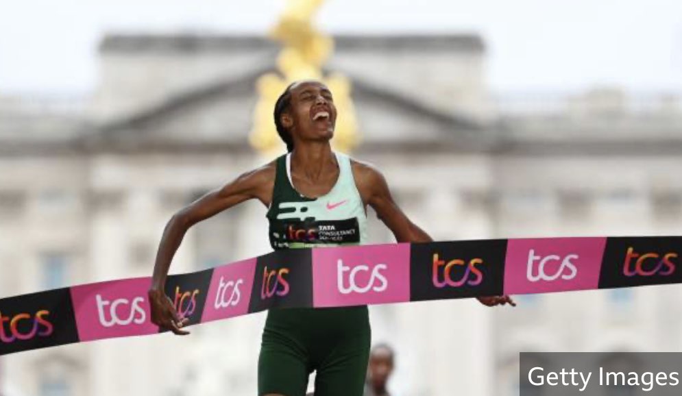 Hey <a href="/Nike/">Nike</a> This is who you get to advertise your women’s kit… #londonmarathon2023