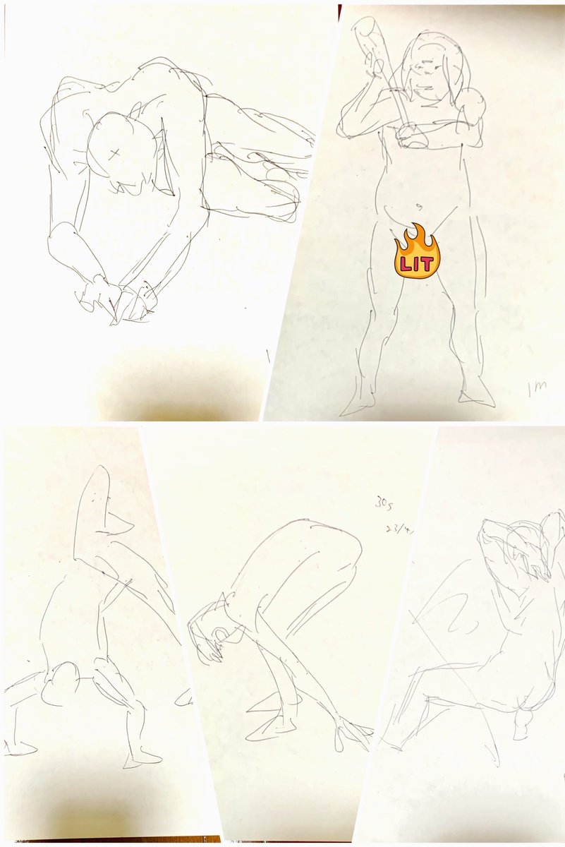 久々クロッキーしたけど楽しいなあ 