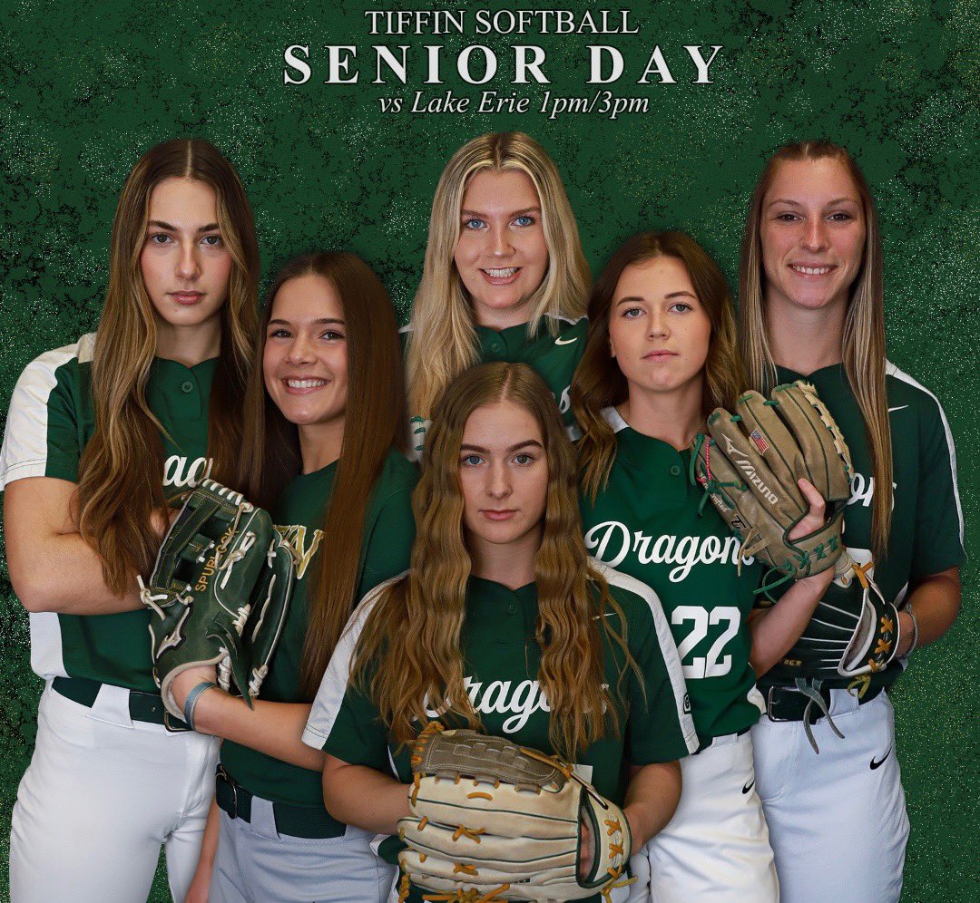 TiffinUSoftball's tweet photo. SENIOR DAY!! 🔥🎉

Today we celebrate our six seniors and their accomplishments on and off the field while we take on Lake Erie. 

Stop by Paradiso today to show our senior class some love!! GO GONS!

#WeLoveOurSeniors https://t.co/xQANfmC9pv