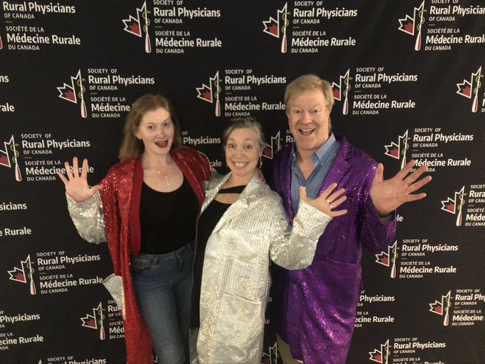 TheSGEM's tweet image. Wearing my @WesternU @SchulichMedDent #PurpleandProud Sparkle lab coat at @SRPCanada annual conference #SRPC2023