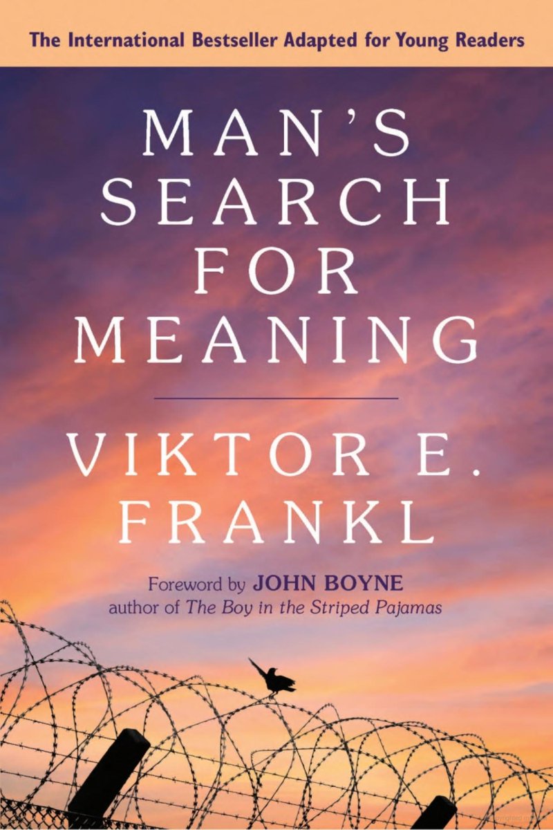 AppleNguyen_8x's tweet photo. @Read2N My favorite is "Man's Search for Meaning" by Viktor E. Frankl. This book affectingly teaches that happiness derives not from wealth or power, but from living fully in the moment, becoming a good human being. https://t.co/m9HIDUfjIk