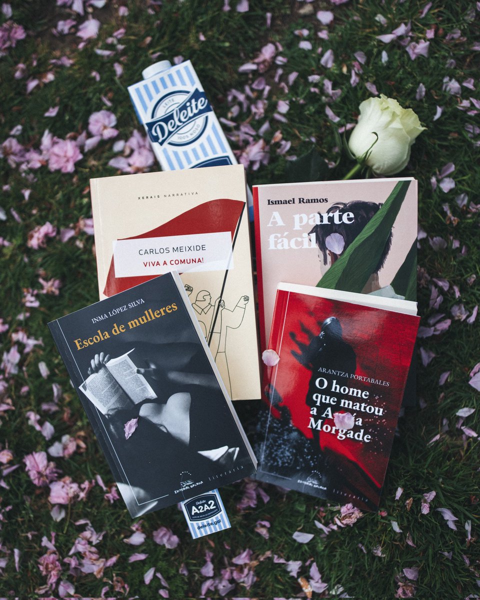 deleitegalego's tweet image. 𝙎𝙊𝙍𝙏𝙀𝙊 𝘿𝙊 𝘿𝙄𝘼 𝘿𝙊 𝙇𝙄𝘽𝙍𝙊 📚😊

É o Día do Libro e festexámolo da mellor maneira que se nos ocorre: regalando novidades da nosa literatura!
 
Sorteamos 2⃣0⃣ libros entre a #XenteDeleite, cinco de cada un dos que vedes.

Participa facendo RT e seguíndonos! ✨