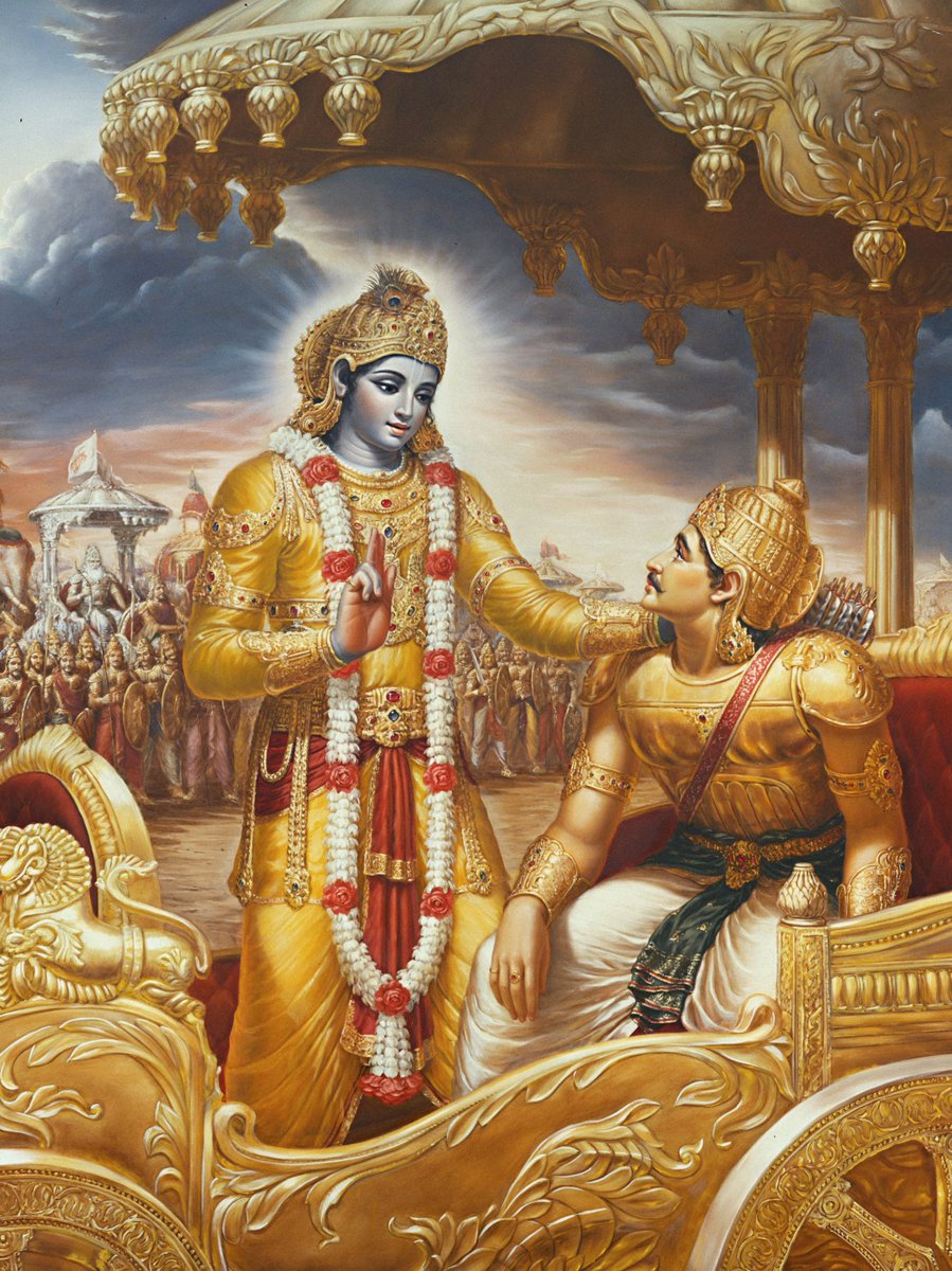 GitaShlokas's tweet photo. 10 Timeless Lessons from the BHAGAVAD GITA 👇

1. Follow your Duty: 

The Bhagavad Gita emphasizes the importance of fulfilling one's duty or Dharma. It teaches us that we should focus on doing what we are meant to do, rather than being overly concerned with the outcome.

❤️ https://t.co/VA8mgLjsEg