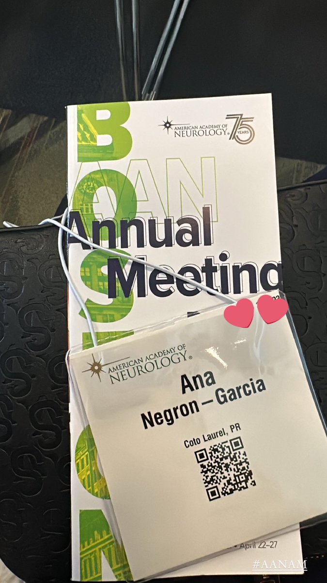 AnaPouletteNG's tweet photo. Exited to be at #AANAM for the first time in my career. I’m Ana, a third year medical student and am looking to connect with my fellow Neuro lovers. So far the experience has been amazing 🤩 Any tips? 

Interests: Movement Disorders, MS and Epilepsy 🧠

#neurotwitter #AANAM2023 https://t.co/ZMaKEXPJUT