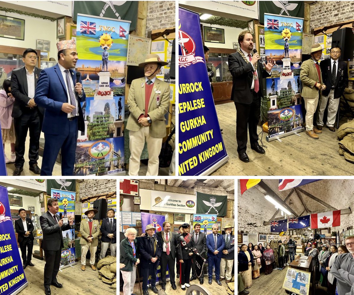 Qaisar Abbas (@qaisarabbasuk) on Twitter photo Celebrating #Gurkha Rifles’ 208th anniversary at #Purfleet Heritage & Military Centre with Mayor <a href="/CllrJamesHalden/">James Halden</a> & MP <a href="/Metcalfe_SBET/">Stephen Metcalfe</a>
*We’ve now First Nepalese cemetery in Thurrock. I also organised free language course 4 women & now 15 have started their small businesses Celebrating #Gurkha Rifles’ 208th anniversary at #Purfleet Heritage & Military Centre with Mayor <a href="/CllrJamesHalden/">James Halden</a> & MP <a href="/Metcalfe_SBET/">Stephen Metcalfe</a>
*We’ve now First Nepalese cemetery in Thurrock. I also organised free language course 4 women & now 15 have started their small businesses