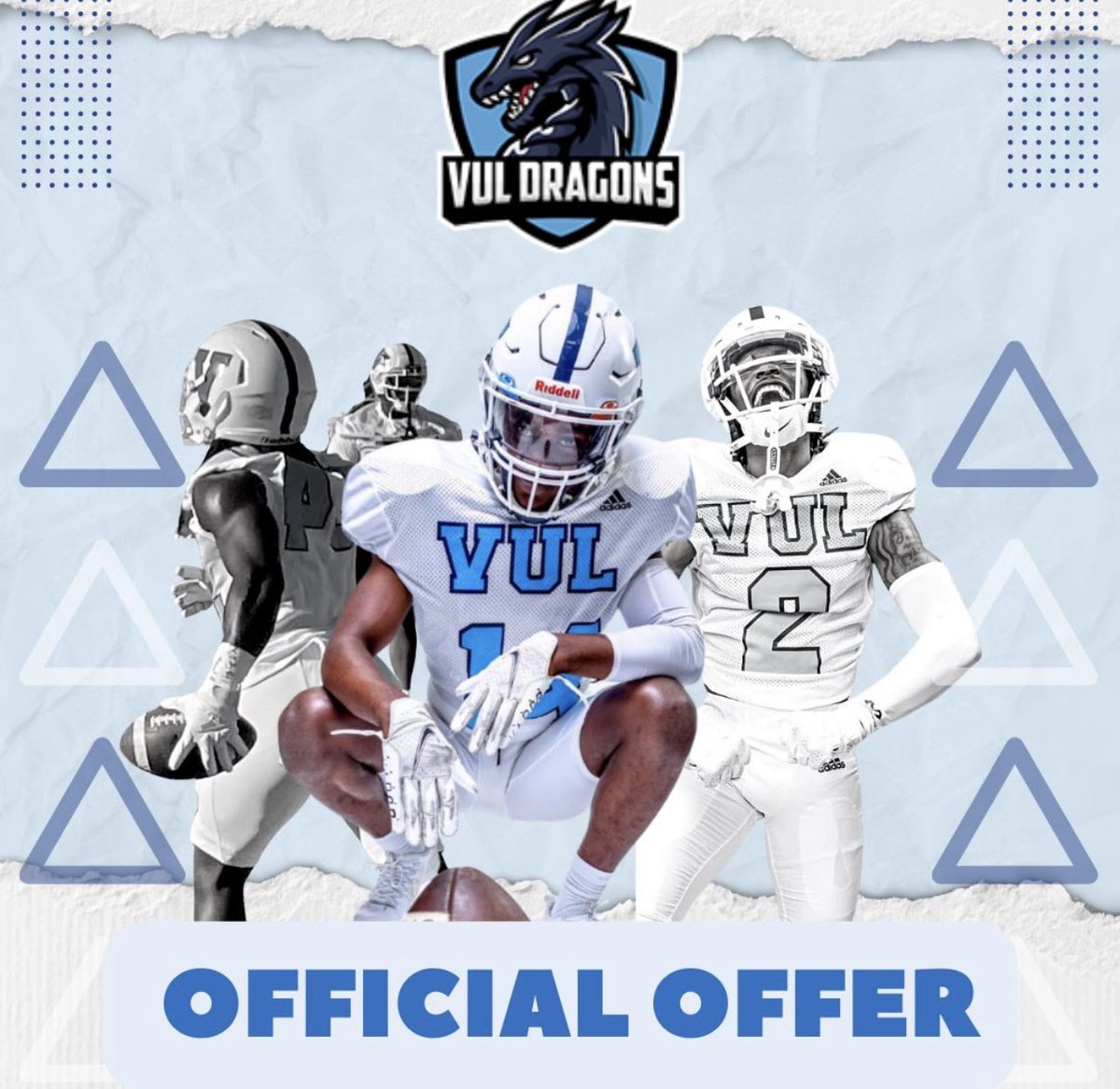 KijeraMamadee's tweet photo. After a great talk with @CoachWalshFB I am honored to recieve a offer from
@VulWbb @davewiljr https://t.co/gbAKs47989