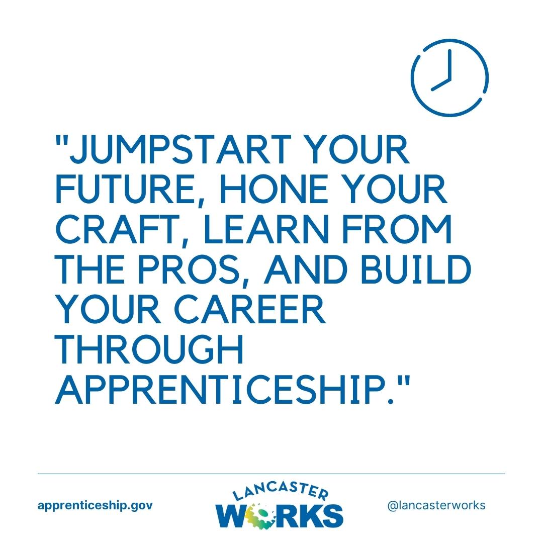 LancasterWorks's tweet photo. Is a #registeredapprenticeship the right fit for you? Contact our program navigator to learn more! https://t.co/RxYSdfwDfT https://t.co/jxElrrGTwI