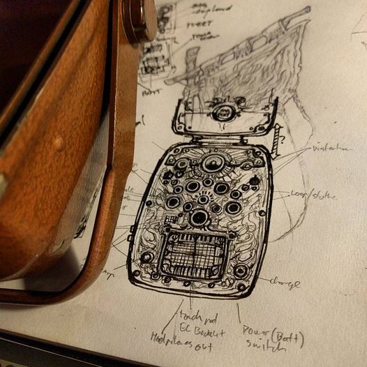 modredcastleton's tweet photo. Love it when something turns out better than planned (note the reuse of paper; & underlying sketch from Fallen Gods under the Klaxon rough hehe)☢️☢️☢️
#WormwoodStudios #Klaxon #Synth #Primordia #Horatio #Datapad https://t.co/dJfy4i6v6H
